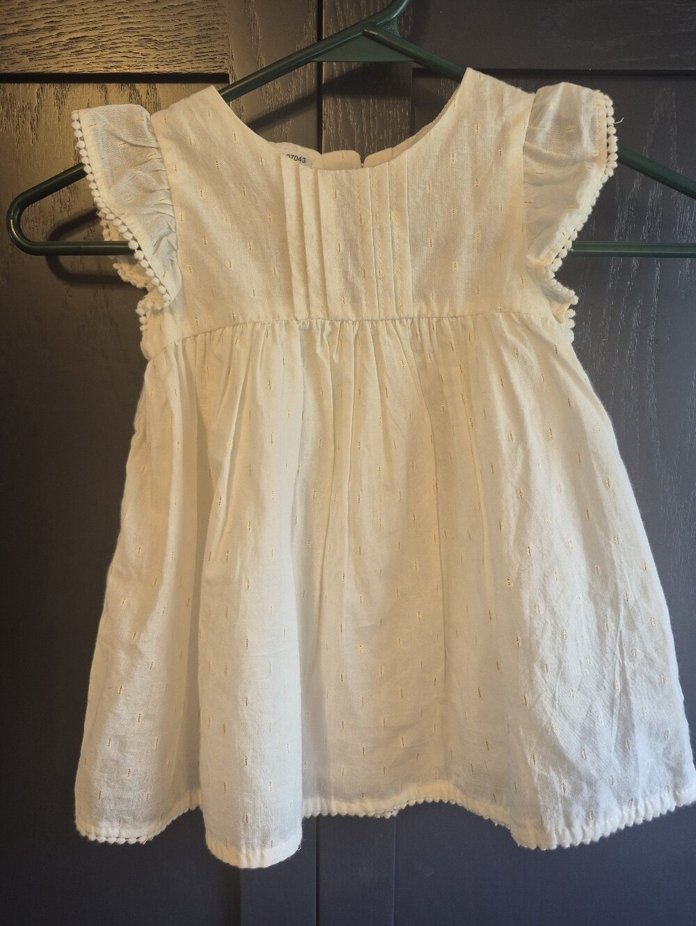 Rachel Zoe - Girls Cream Flutter Sleeve Dress